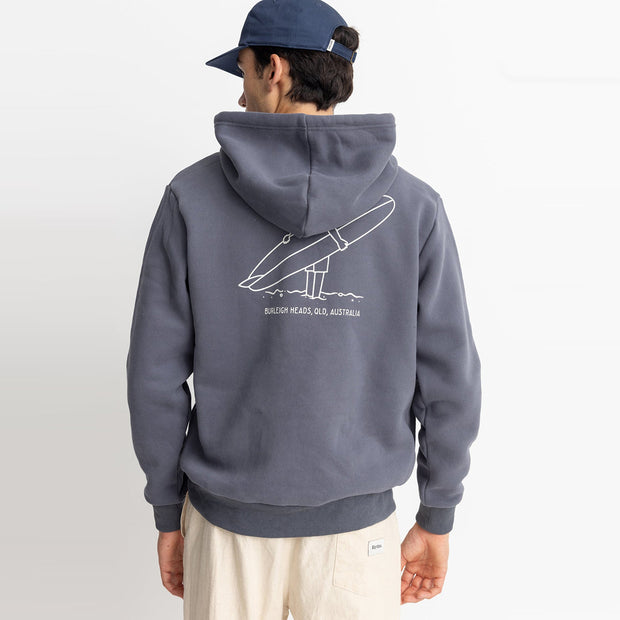 Rhythm Fleece Hood - Navy