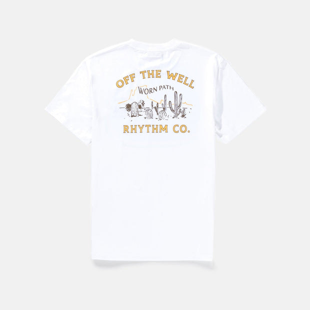 Rhythm Worn Path SS T-Shirt - Vintage White