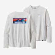 Patagonia M's L/S Cap Cool Daily Graphic Shirt Waters - White