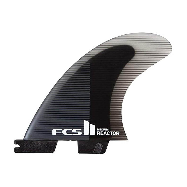 FCS II Reactor PC Tri Fins - Charcoal/Black