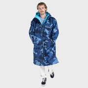 Dryrobe Advance Long Sleeve Change Robe V3 - Blue Camo/Blue