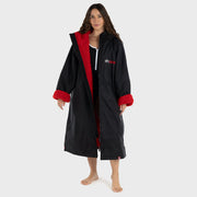 Dryrobe Advance Long Sleeve Change Robe V3 - Black/Red