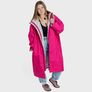 Dryrobe Advance Long Sleeve Change Robe V3 - Pink/Light Grey