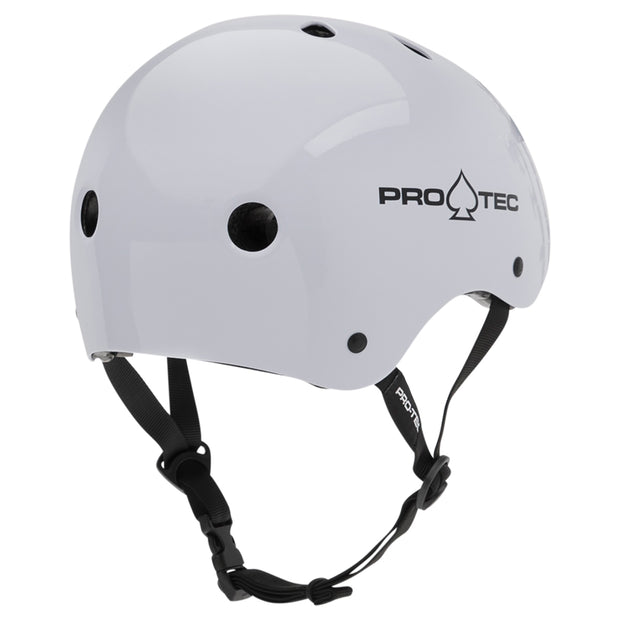 Pro-Tec Classic Certified Skate Helmet - Gloss White