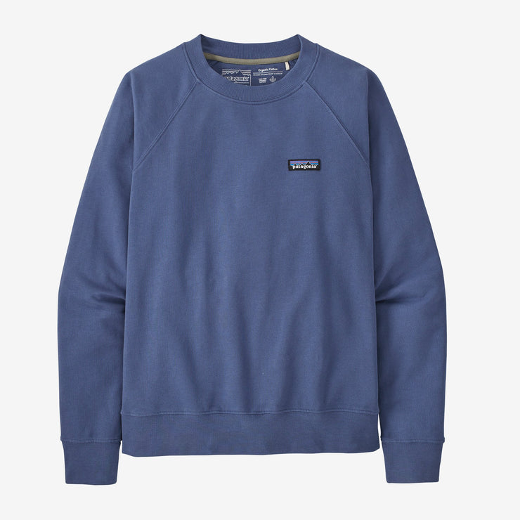 Patagonia W's P-6 Label Organic Crew Sweatshirt - Current Blue