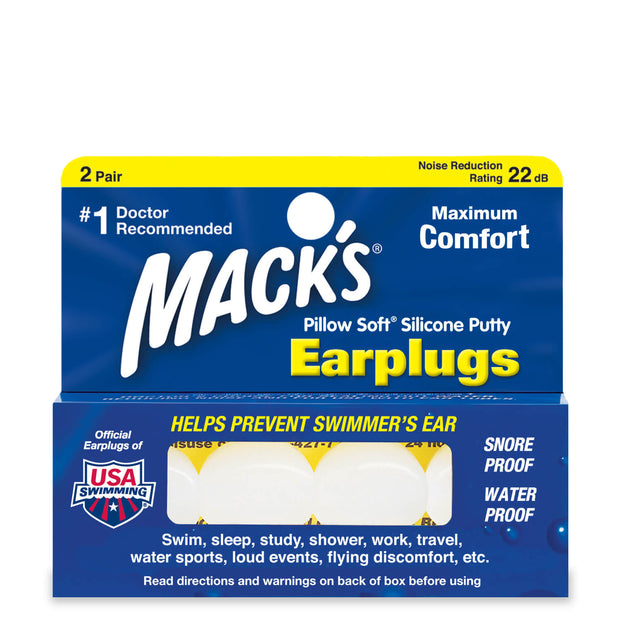 Mack's Pillow Soft Silicone Putty Ear Plugs - 2 Pair