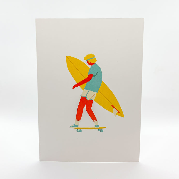 Tasiania Greeting Card - Skater from 70s