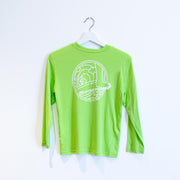 STG Youth Toes on the Nose LS Rash Guard - Lime Green