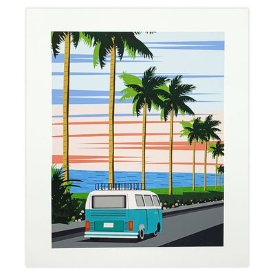 Van by the Sea Art Print