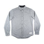 Anián Men's Melton Wool Shirt - Light Grey