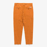Banks Journal Downtown Linen Gingham Pant - Tobacco